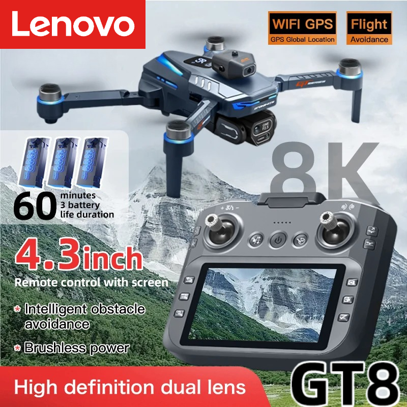 Drone Thermal Imaging - Lenovo GT8 Drone 8K Professional Dual