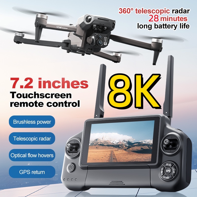 8K 3 Axis Gimbal Brushless 7.2 - Drone Lidar recension och pris