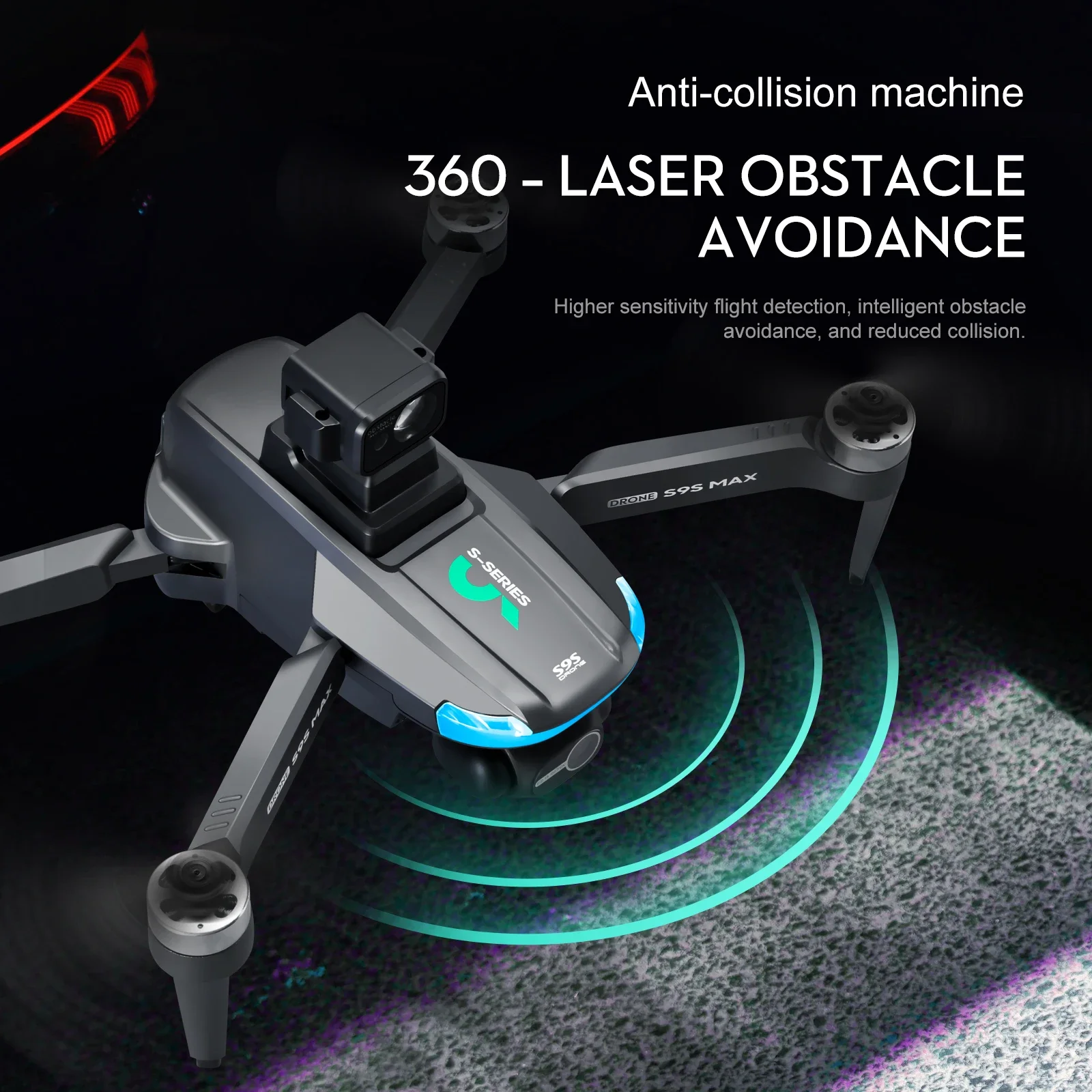 NEW S9S MAX MINI Drone 4K 2-Ax - Drone Lidar recension och pris