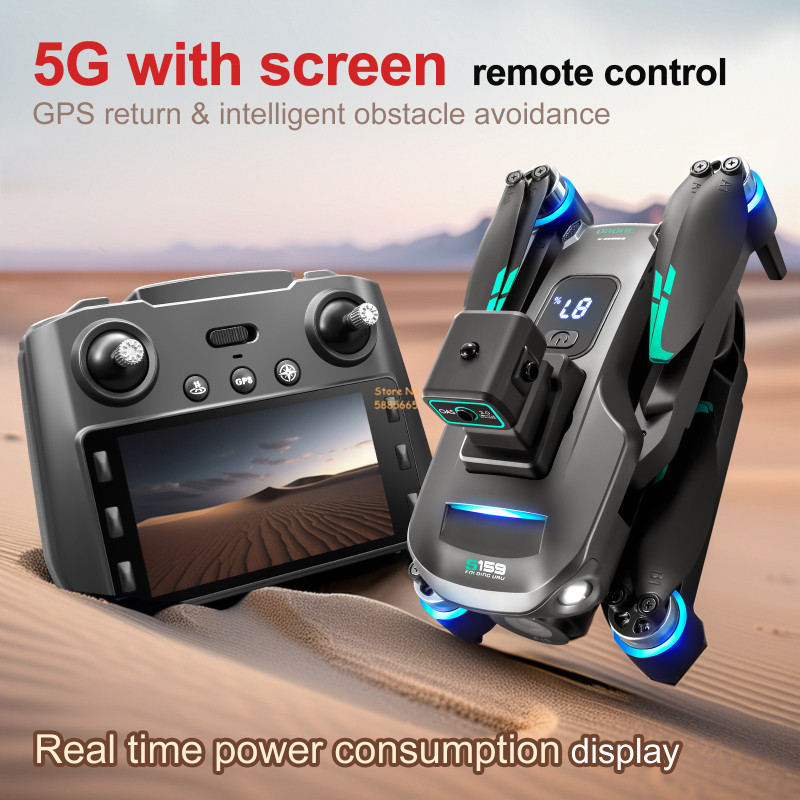 8K Dual Camera 5G WIFI FPV Rem - Drone Lidar recension och pris