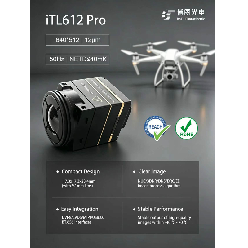 Itl612 CVBS Mini 640*512 9.1mm - Drone Thermal Imaging recension och pris