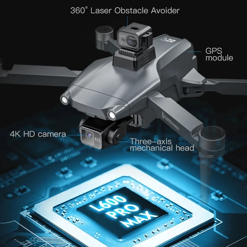 L600 PRO MAX GPS Drone Profess - Drone Lidar recension och pris